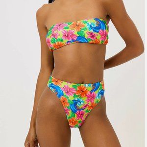Frankies Bikinis Jean Floral Bikini